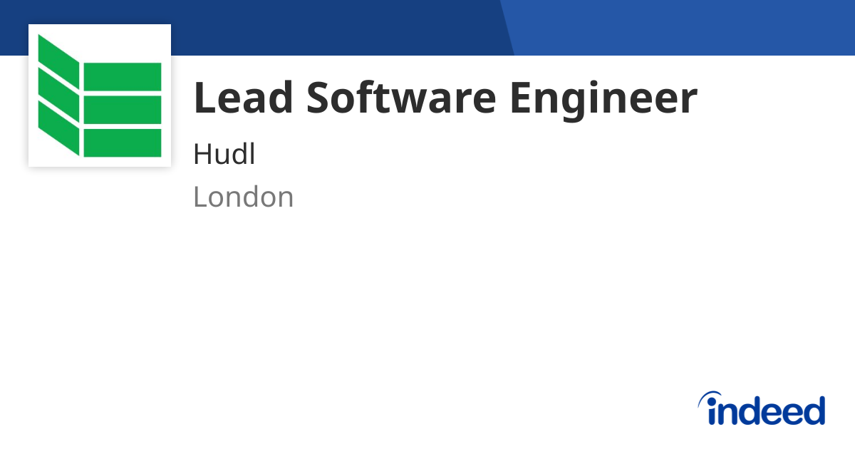 Lead Software Engineer - London - Indeed.com