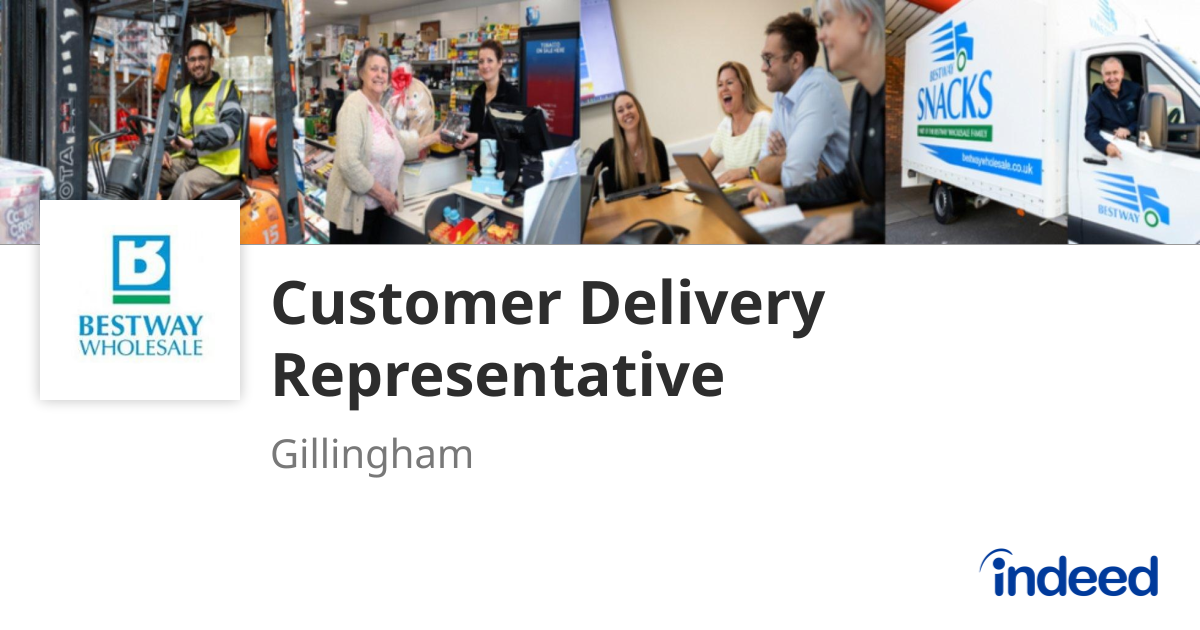 Customer Delivery Representative - Gillingham ME8 0RT - Indeed.com