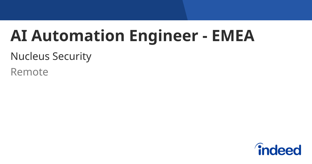 ai-automation-engineer-emea-remote-indeed