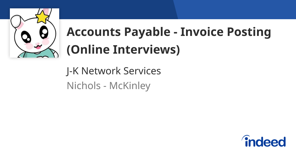 Accounts Payable - Invoice Posting (Online Interviews) - Nichols ...