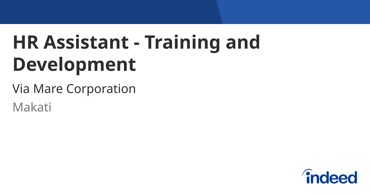 hr-assistant-training-and-development-makati-indeed