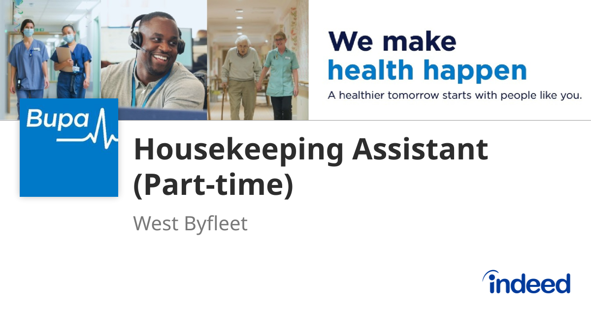 Housekeeping Assistant (Part-time) - West Byfleet KT14 6JG - Indeed.com