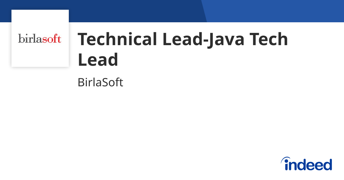Technical Lead-Java Tech Lead - Hyderabad, Telangana - Indeed.com