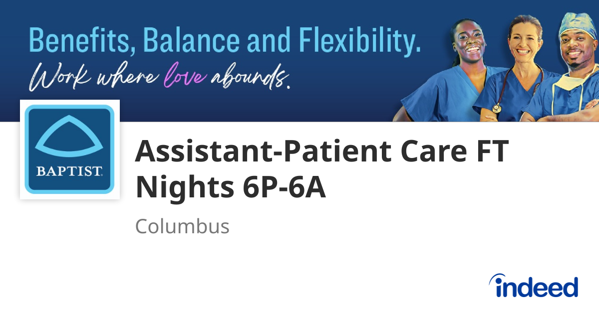 Assistant-Patient Care FT Nights 6P-6A