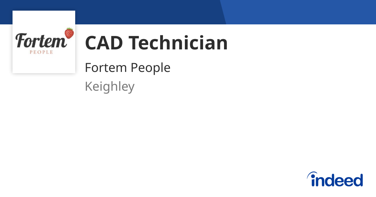 CAD Technician - Keighley - Indeed.com