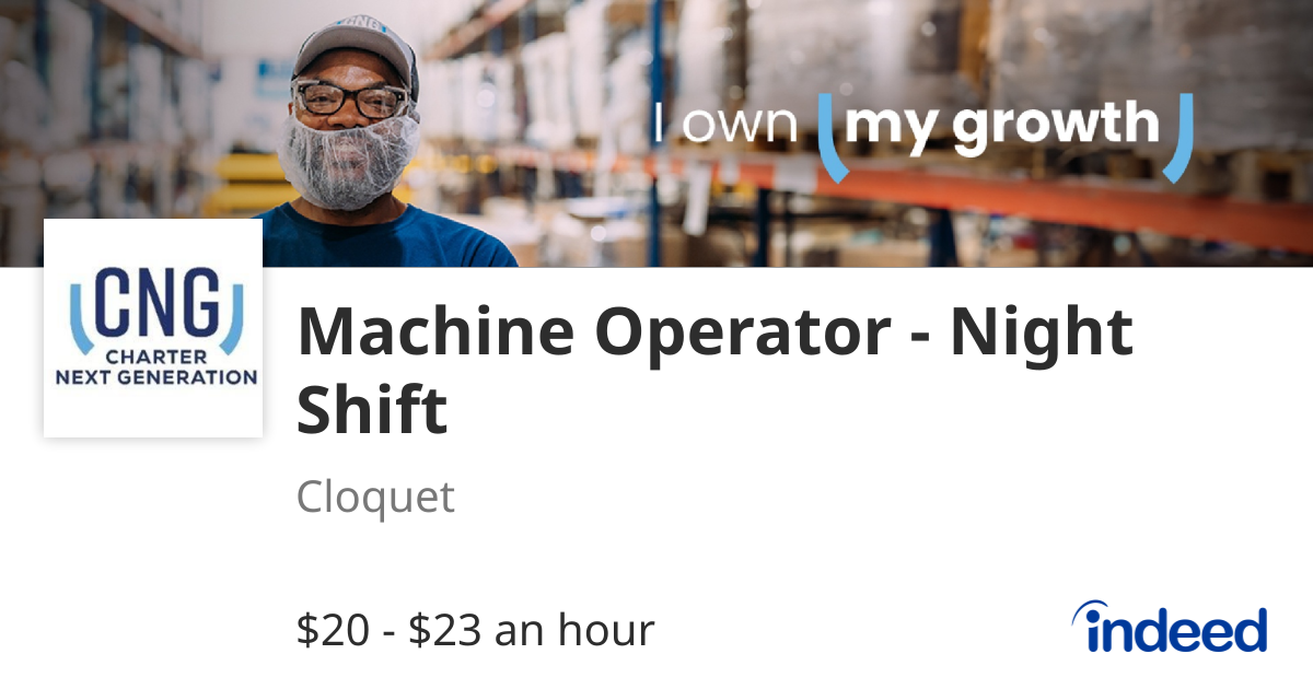 Machine Operator - Night Shift