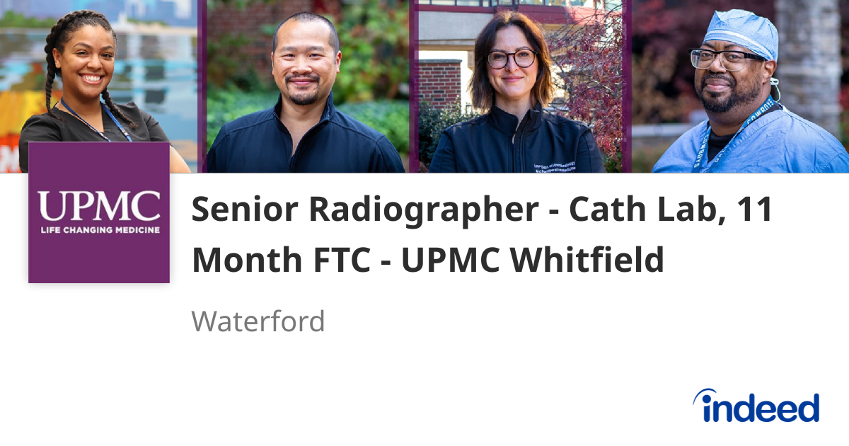 Senior Radiographer General Xray and Fluoroscopy-UPMC Whitfield ...