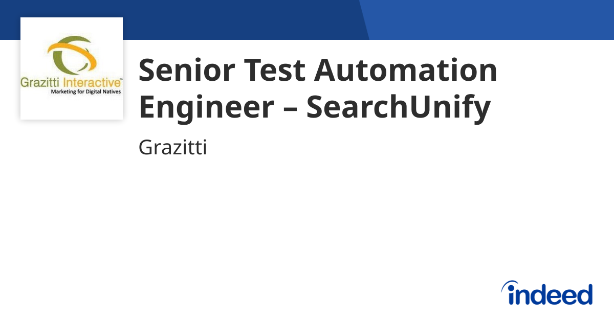 Senior Test Automation Engineer – SearchUnify - Panchkula, Haryana ...