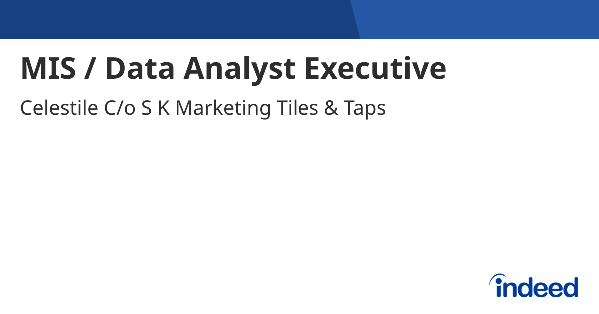 mis-data-analyst-executive-srinagar-colony-hyderabad-telangana