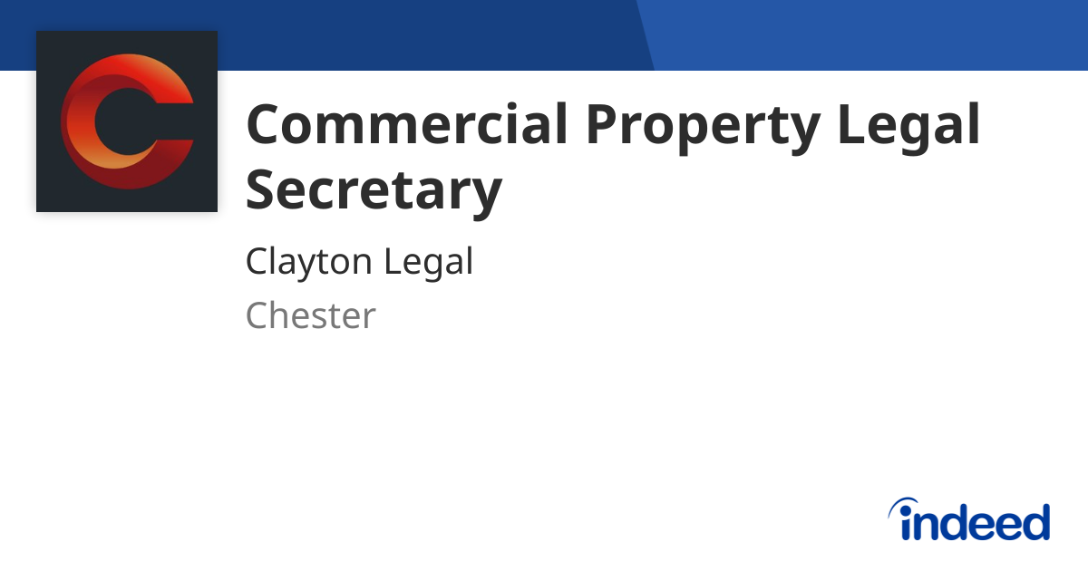 commercial-property-legal-secretary-chester-indeed
