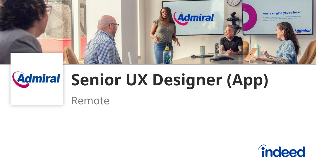 Senior UX Designer (App) - Remote - Indeed.com