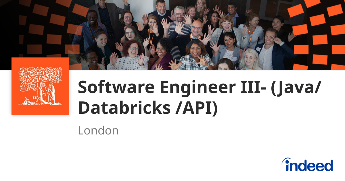 Software Engineer III- (Java/ Databricks /API) - London - Indeed.com