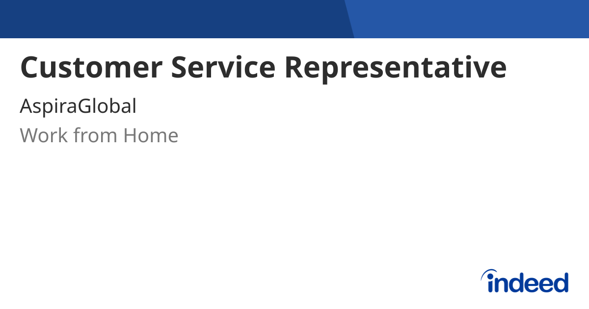 customer-service-representative-work-from-home-indeed