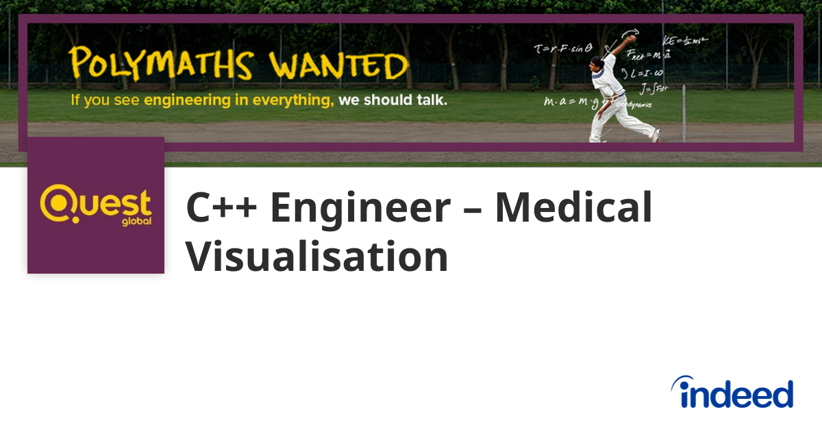 C++ Engineer – Medical Visualisation - Bengaluru, Karnataka - Indeed.com
