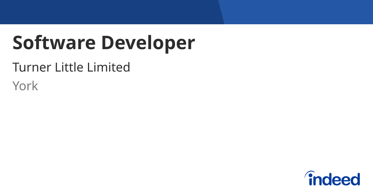 Curated visual reference: Software Development Job Postings On Indeed In The United States Reference: Software Developer York