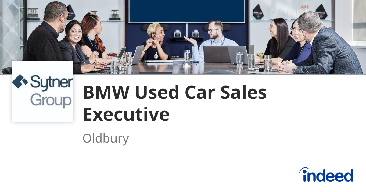 BMW Used Car Sales Executive - Oldbury B68 8DA - Indeed.com
