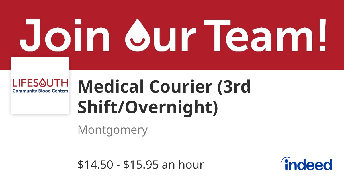 Medical Courier (3rd Shift/Overnight)