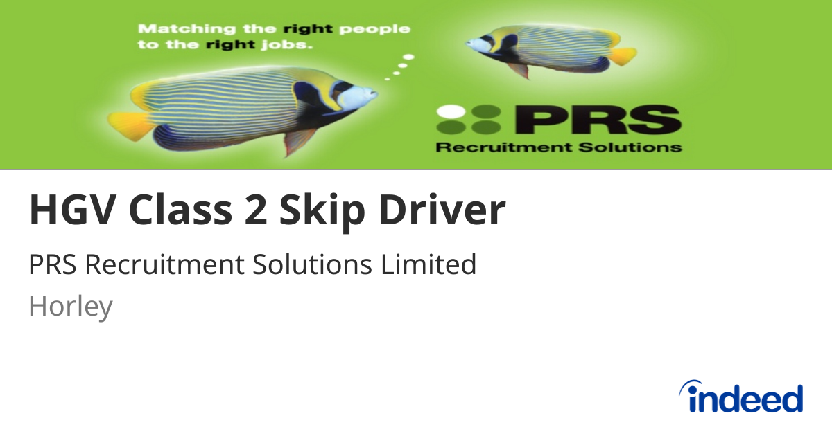 HGV Class 2 Skip Driver - Horley - Indeed.com
