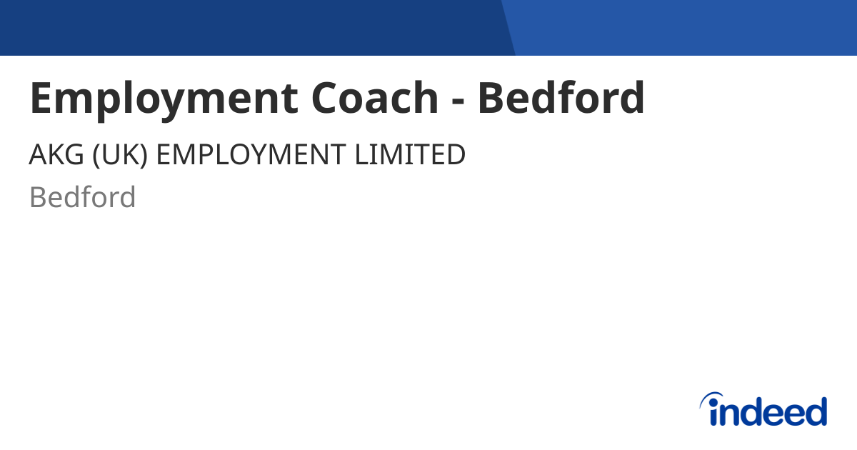 Employment Coach Bedford Bedford