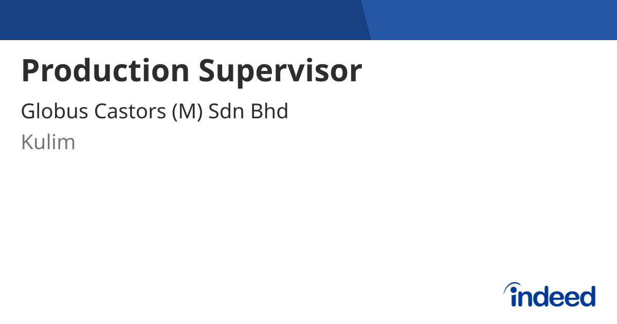 production-supervisor-kulim-indeed