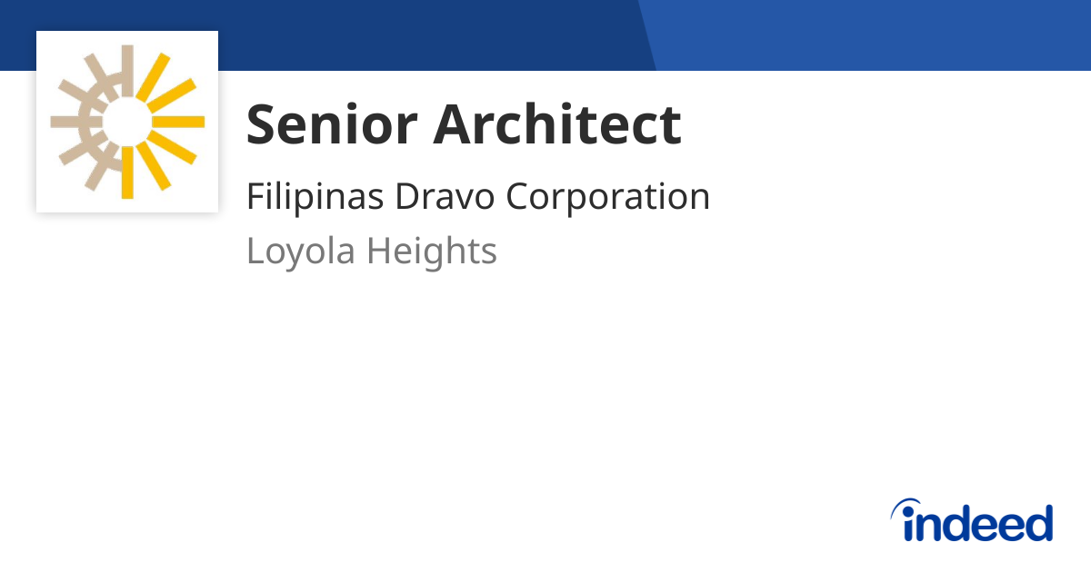 Senior Architect Loyola Heights 1108 P00 Indeed senior-architect-loyola-heights-1108-p00-indeed