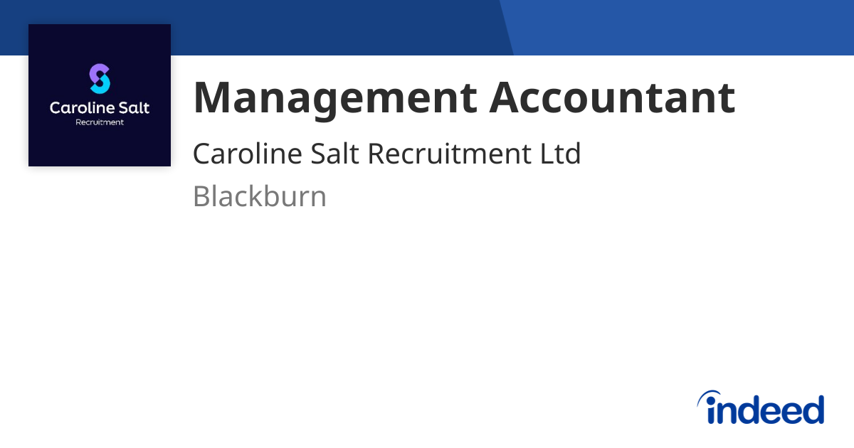 Management Accountant - Blackburn - Indeed.com