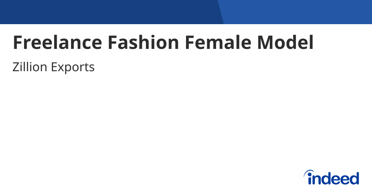 Freelance Fashion Female Model Mumbai Maharashtra Indeed freelance-fashion-female-model-mumbai-maharashtra-indeed