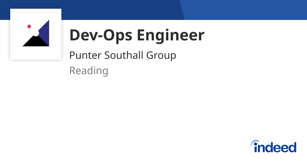 Dev-Ops Engineer - Reading RG1 1PZ - Indeed.com