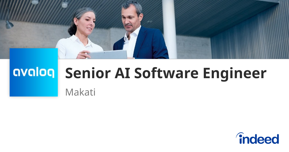 Senior AI Software Engineer - Makati - Indeed.com
