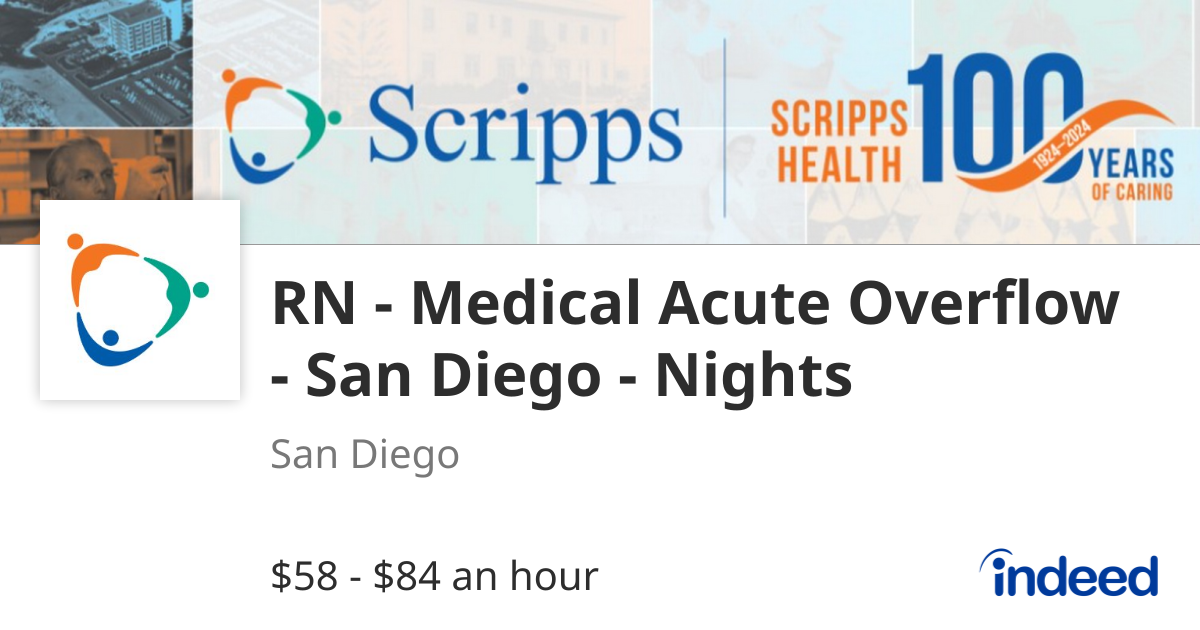 RN - Medical Acute Overflow - San Diego - Nights