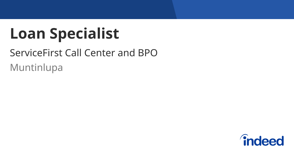 loan-specialist-muntinlupa-indeed