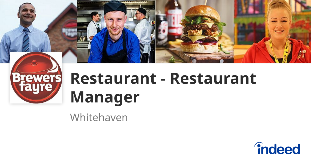 Restaurant Restaurant Manager Whitehaven CA28 6PL