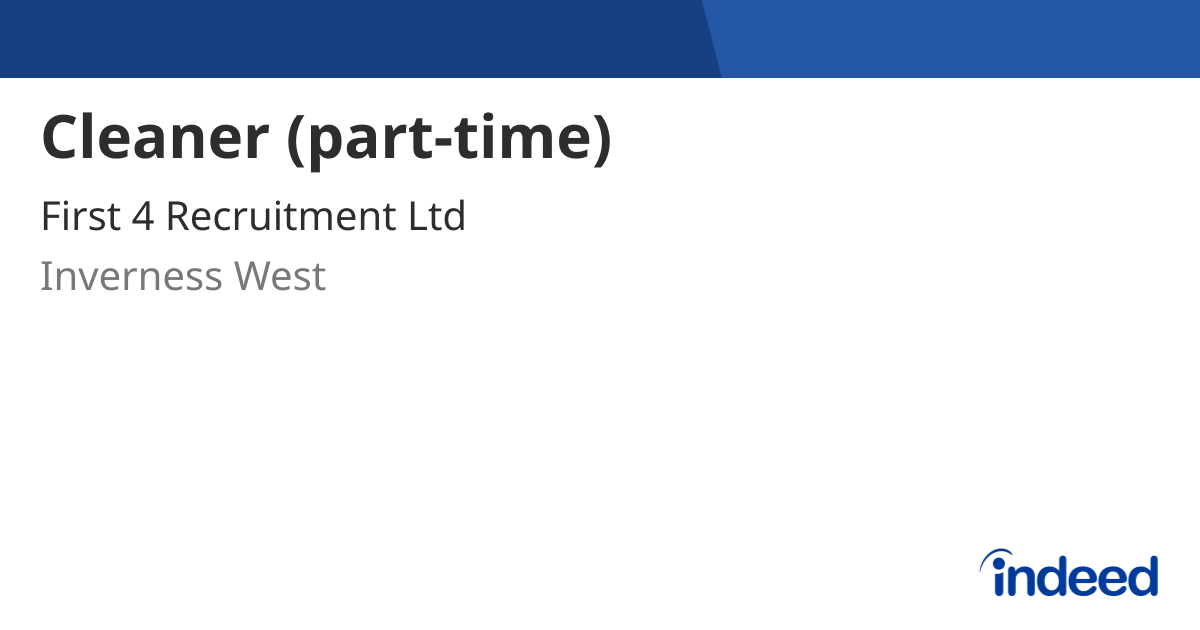 cleaner-part-time-inverness-west-iv3-indeed