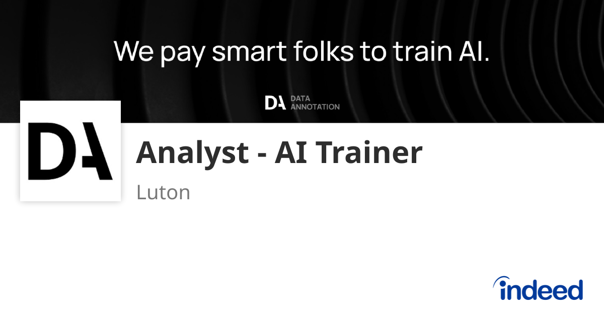 analyst-ai-trainer-luton-indeed