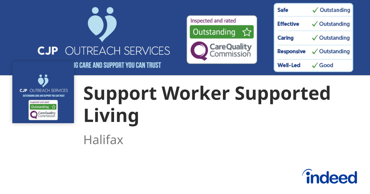 Support Worker Supported Living - Halifax HX1 - Indeed.com