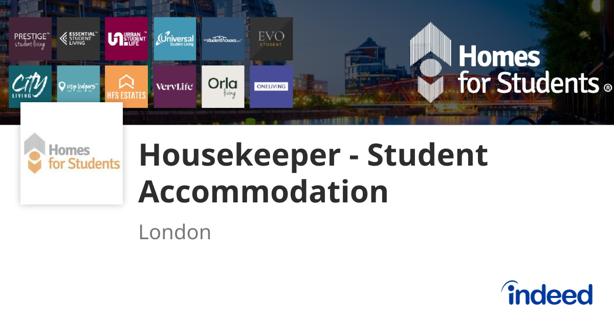 Housekeeper - Student Accommodation - London E3 - Indeed.com