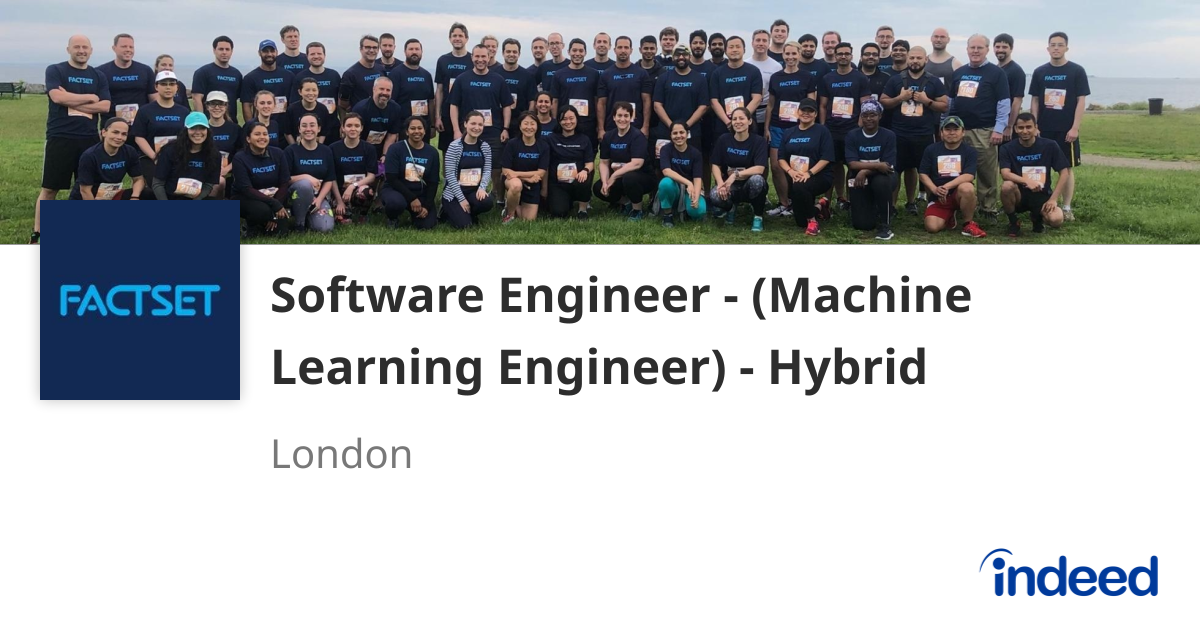 Software Engineer - (Machine Learning Engineer) - Hybrid - London ...