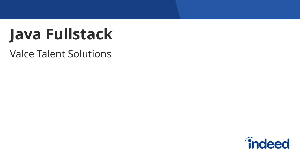 Java Fullstack - México, Zac. - Indeed.com