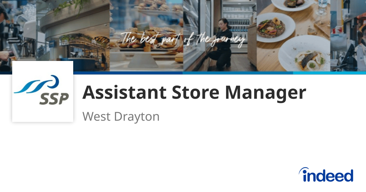 Assistant Store Manager - West Drayton - Indeed.com