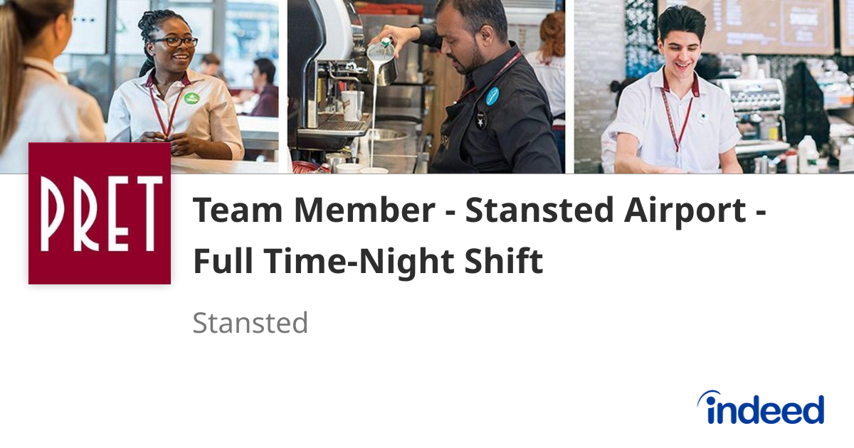 Jobs Drive Rstansted Team Member - Stansted Airport - Full Time-Night Shift - Stansted ...