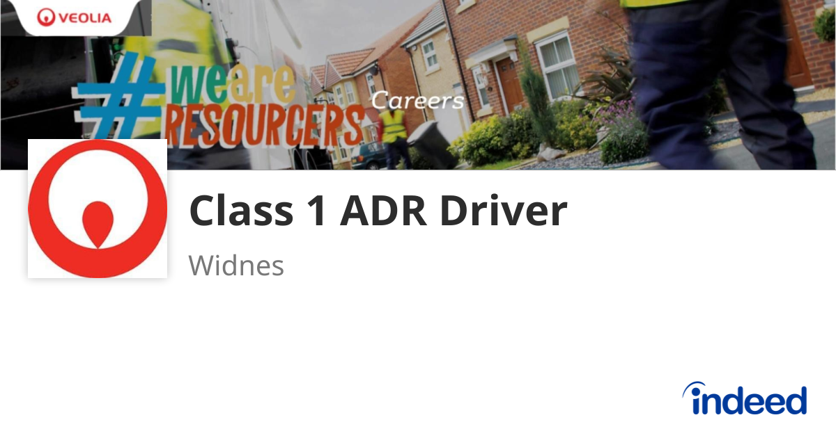 Class 1 ADR Driver - Widnes WA8 0TH - Indeed.com