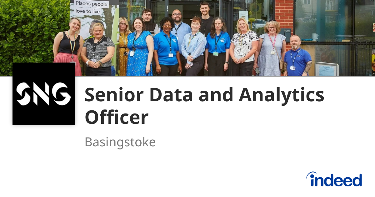 Senior Data and Analytics Officer - Basingstoke - Indeed.com
