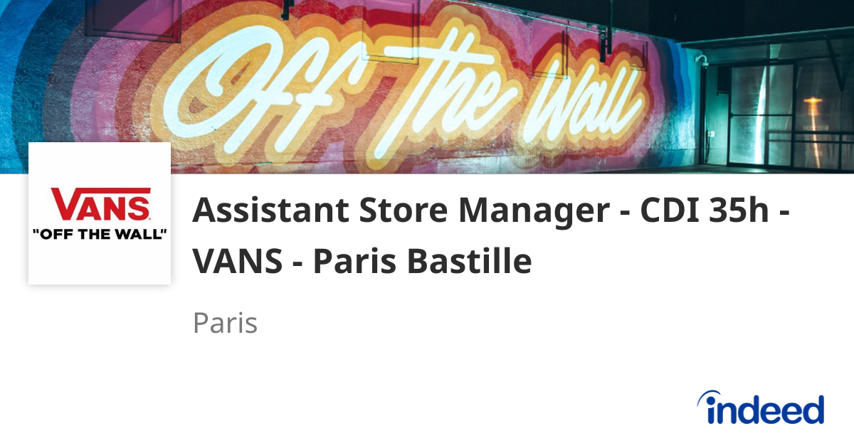 Vans Store Manager Salary