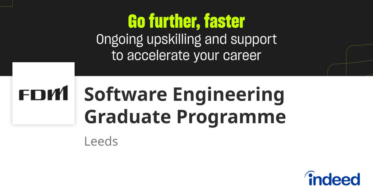 Software Engineering Graduate Programme - Leeds - Indeed.com