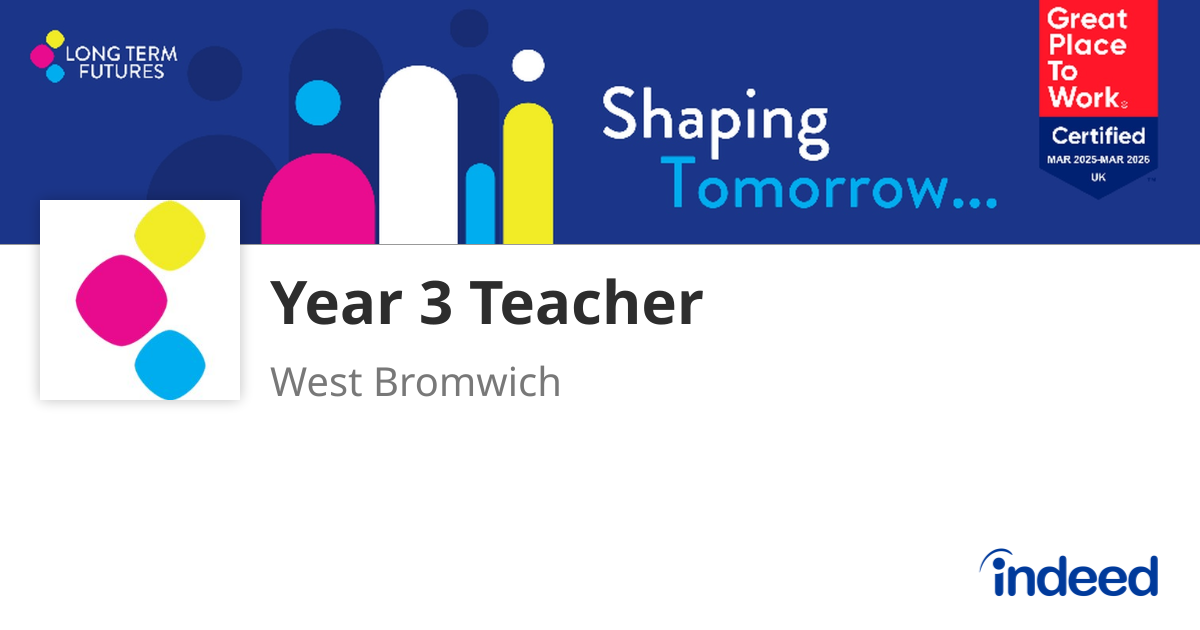 Year 3 Teacher West Bromwich Indeed year-3-teacher-west-bromwich-indeed