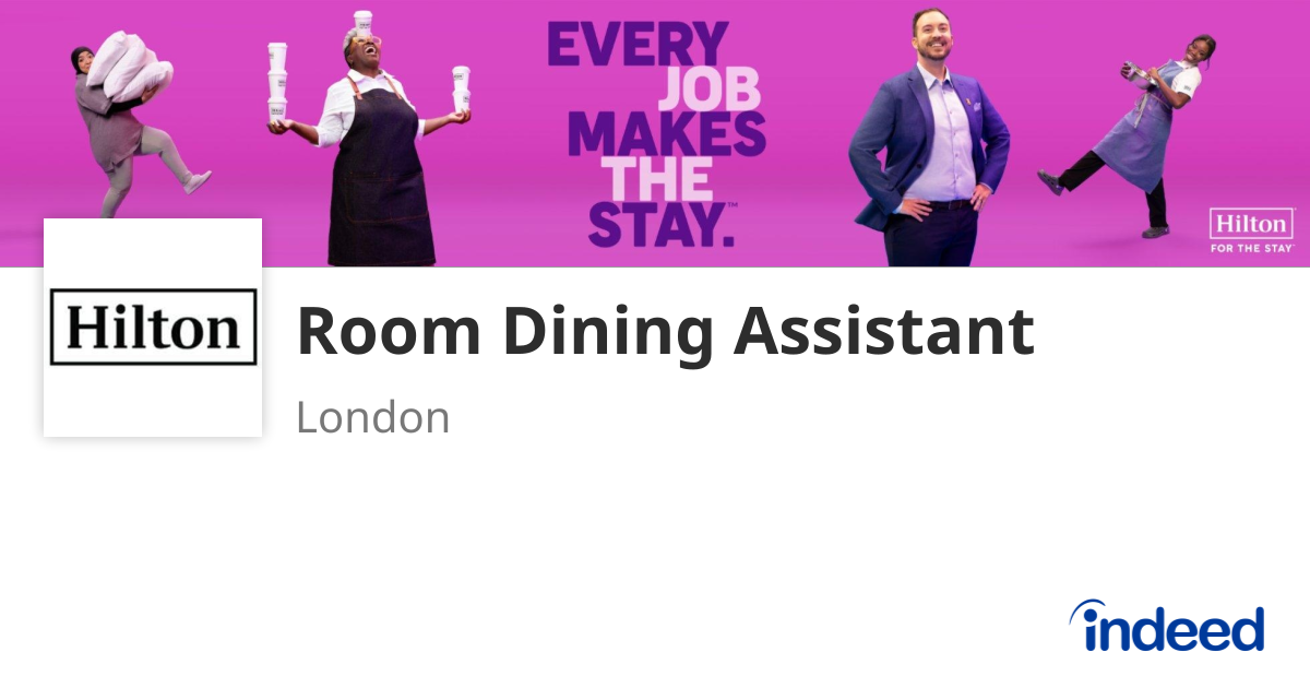 Room Dining Assistant - London WC2B - Indeed.com