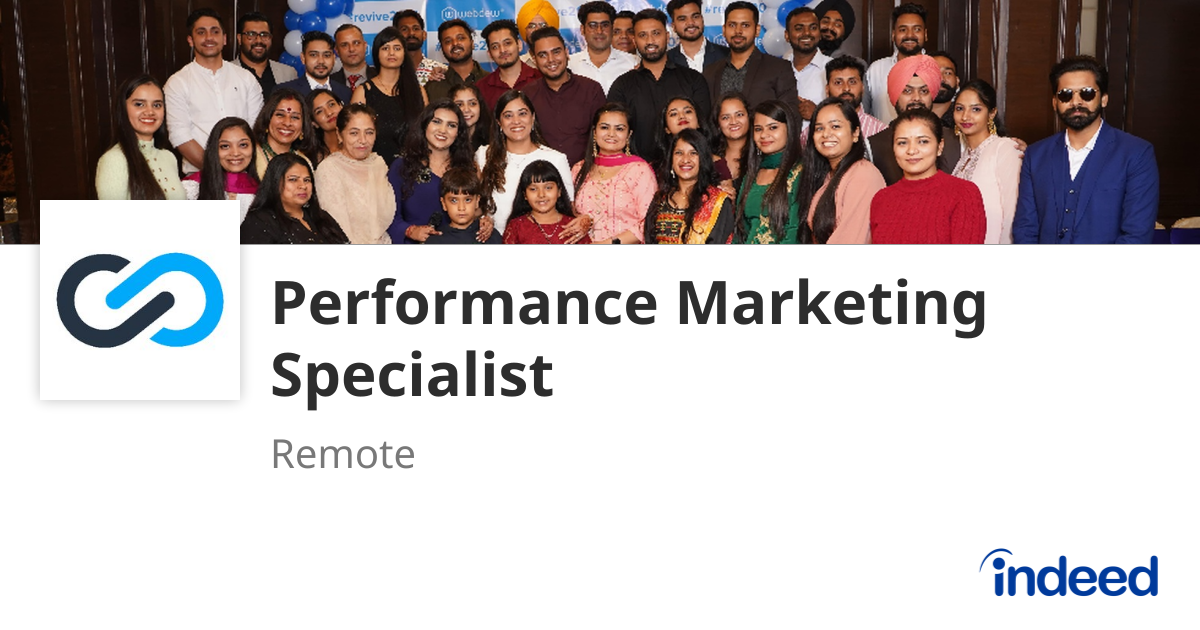 Performance Marketing Specialist - Remote - Indeed.com