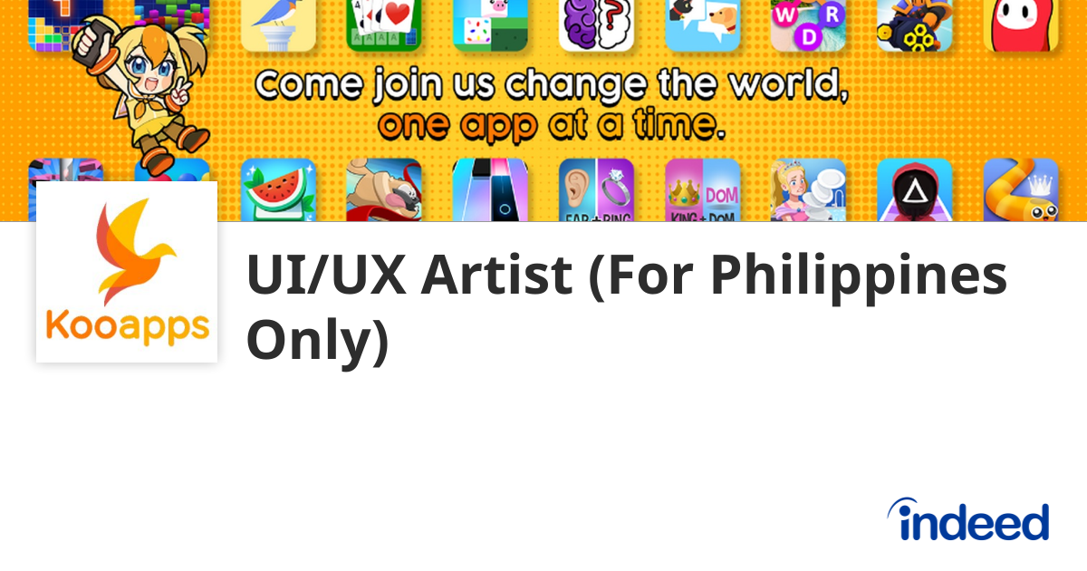 UI/UX Artist (For Philippines Only) - Philippines - Indeed.com