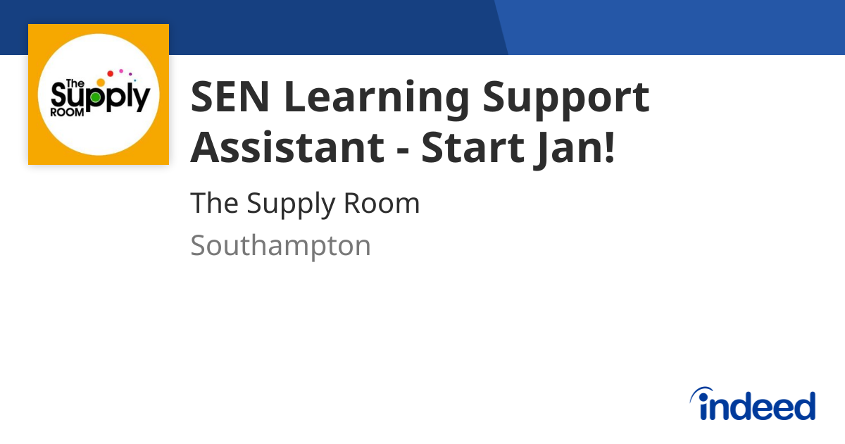 sen-learning-support-assistant-start-jan-southampton-so16-indeed