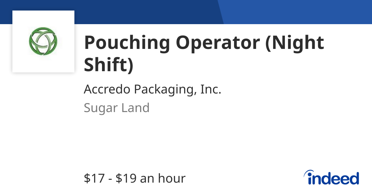 Pouching Operator (Night Shift)